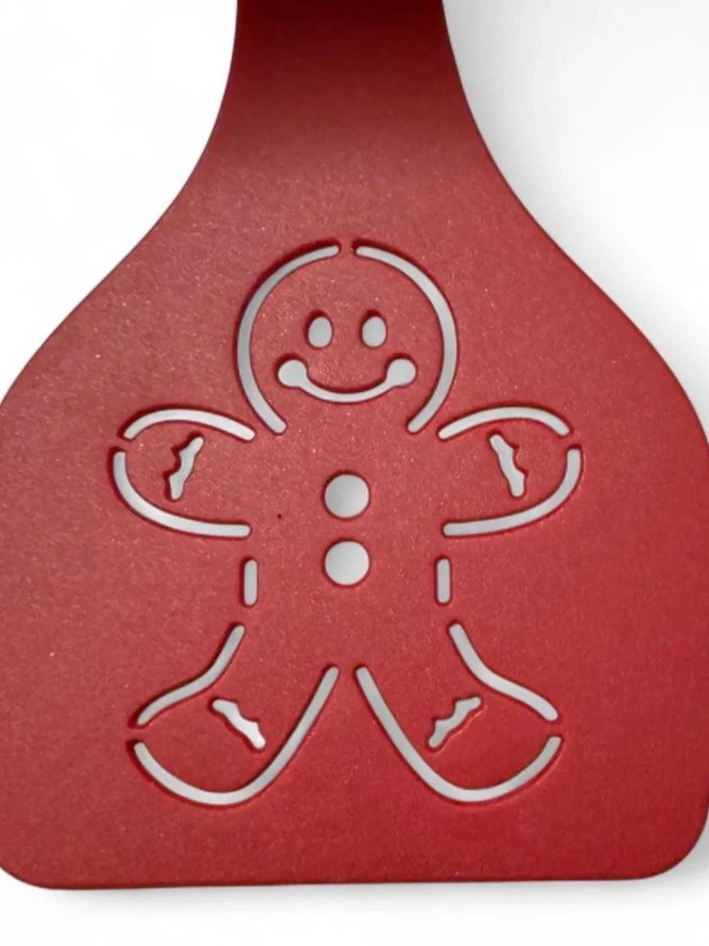 Holiday-Themed Silicone Spatula Set - Green & Red